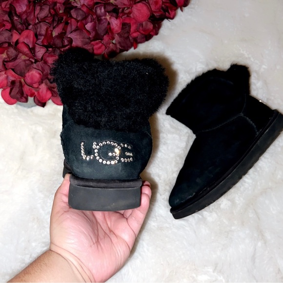 UGG Classic Bling Mini Boot in Black - Picture 9 of 11
